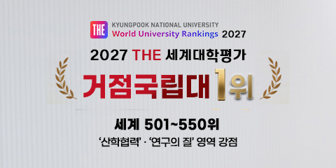 2027 THE 세계대학평가 거점국립대 1위 관련이미지